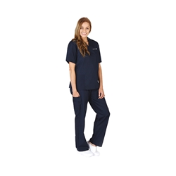 UNISEX V-NECK SCRUB SET, NAVY - AM-102-NV