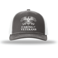 5 PANEL TRUCKER HAT VETERAN - GREY 