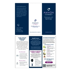 AMADA CONNECT  TRIFOLD BROCHURE (500) 