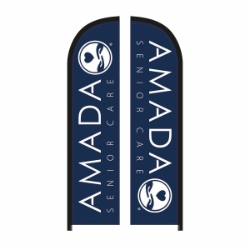 12 DOUBLE SIDE PRINT BLADE FLAG 