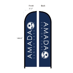 15 DOUBLE SIDE PRINT BLADE FLAG 