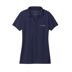 LADIES PORT AUTHORITY PERFORMANCE POLO, NAVY - AM-LK863-NV